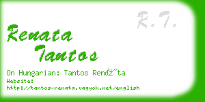 renata tantos business card